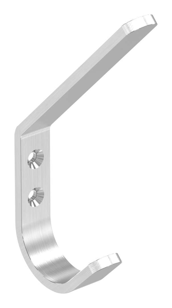 Kleiderhaken / Bügel aus Edelstahlflach 18x5mm, V2A