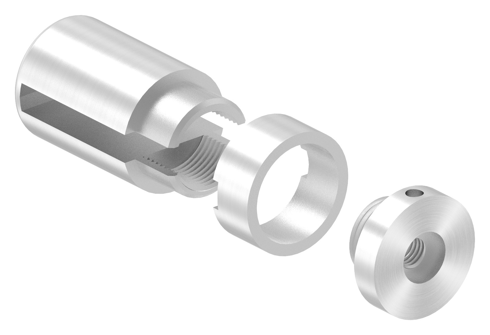 Brenk Grundhalter für Flachstäbe 40x6mm, V2A