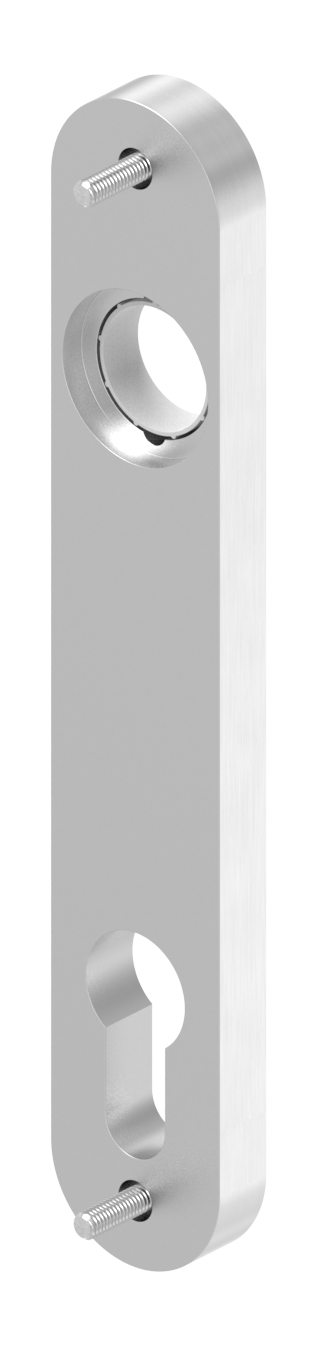 Langschild für Einsteckschlösser, oval Langschild für Einsteckschlösser, oval