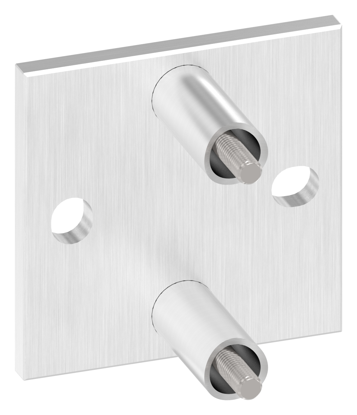 Wandbefestigung für Geländerpfosten 42,4mm, V2A