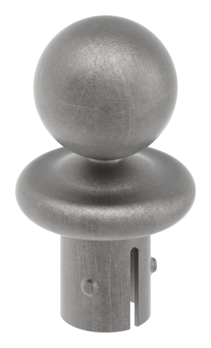 Kugelrohrknopf Eisen für 33,7mm