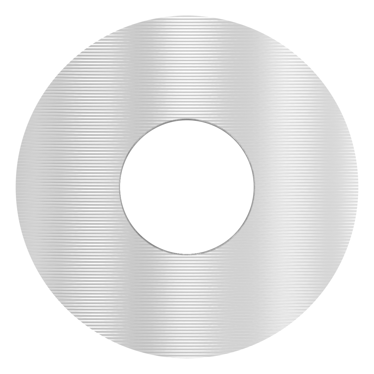 Ausgleichsstück für Rohr 33,7mm, Ø 18mm, mit Bohrung 7mm, V2A