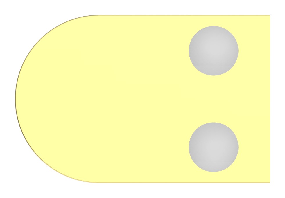 Glasklemme Mod. 16, Anschluss: 33,7mm, Messing