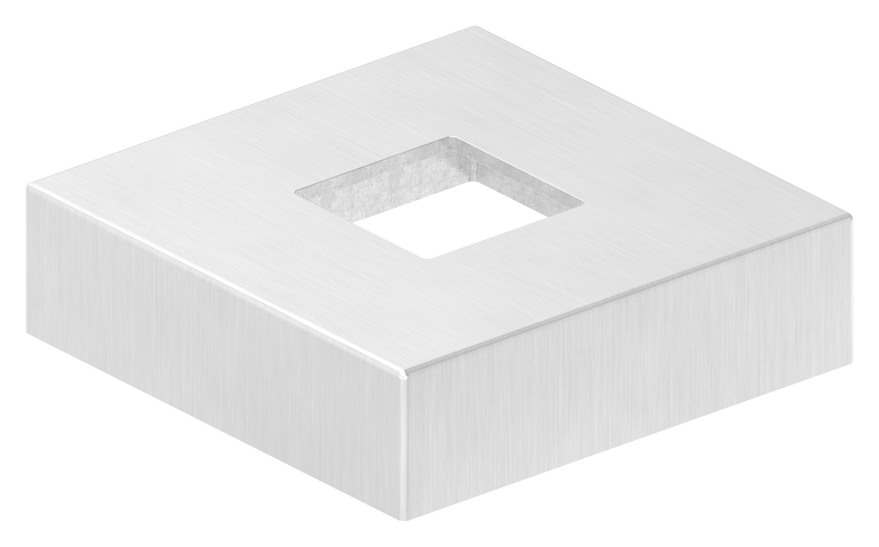 Abdeckrosette, 72x72x20mm, V4A