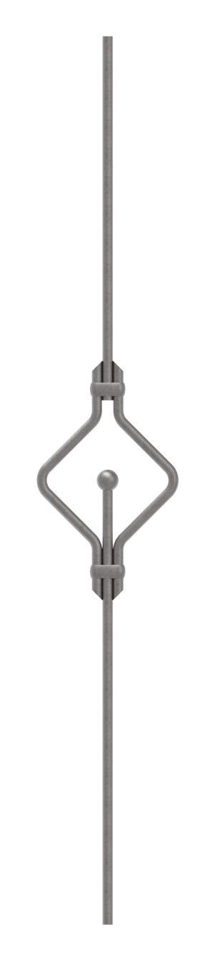 Designstab Ø 12mm, doppelt, H: 1000mm, S235