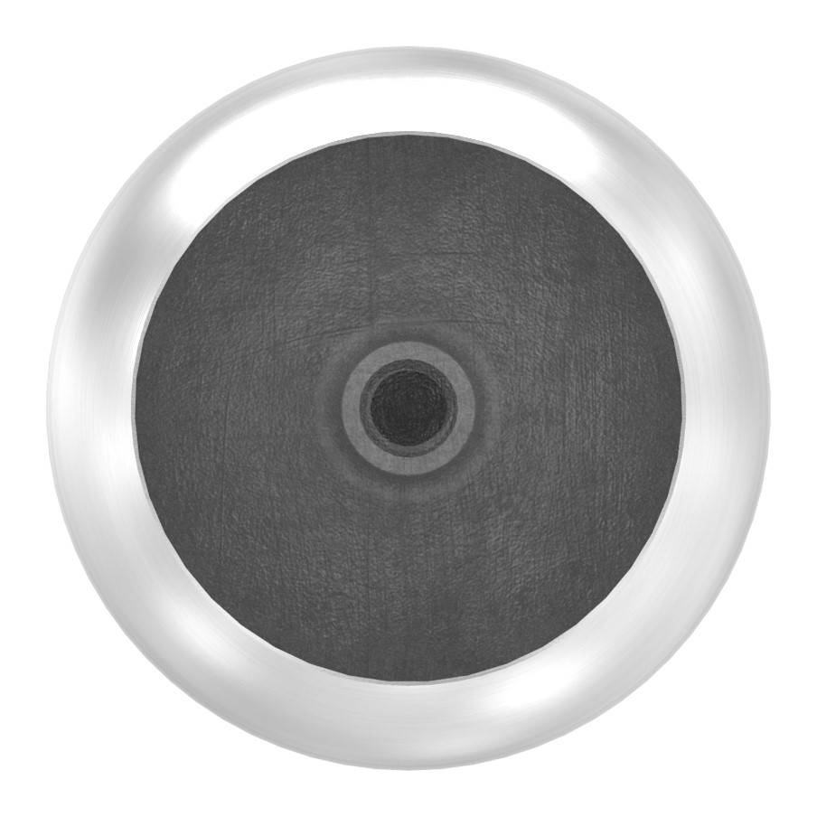 Rohrabschlusskugel hohl für 48,3mm Rohr, mit M8