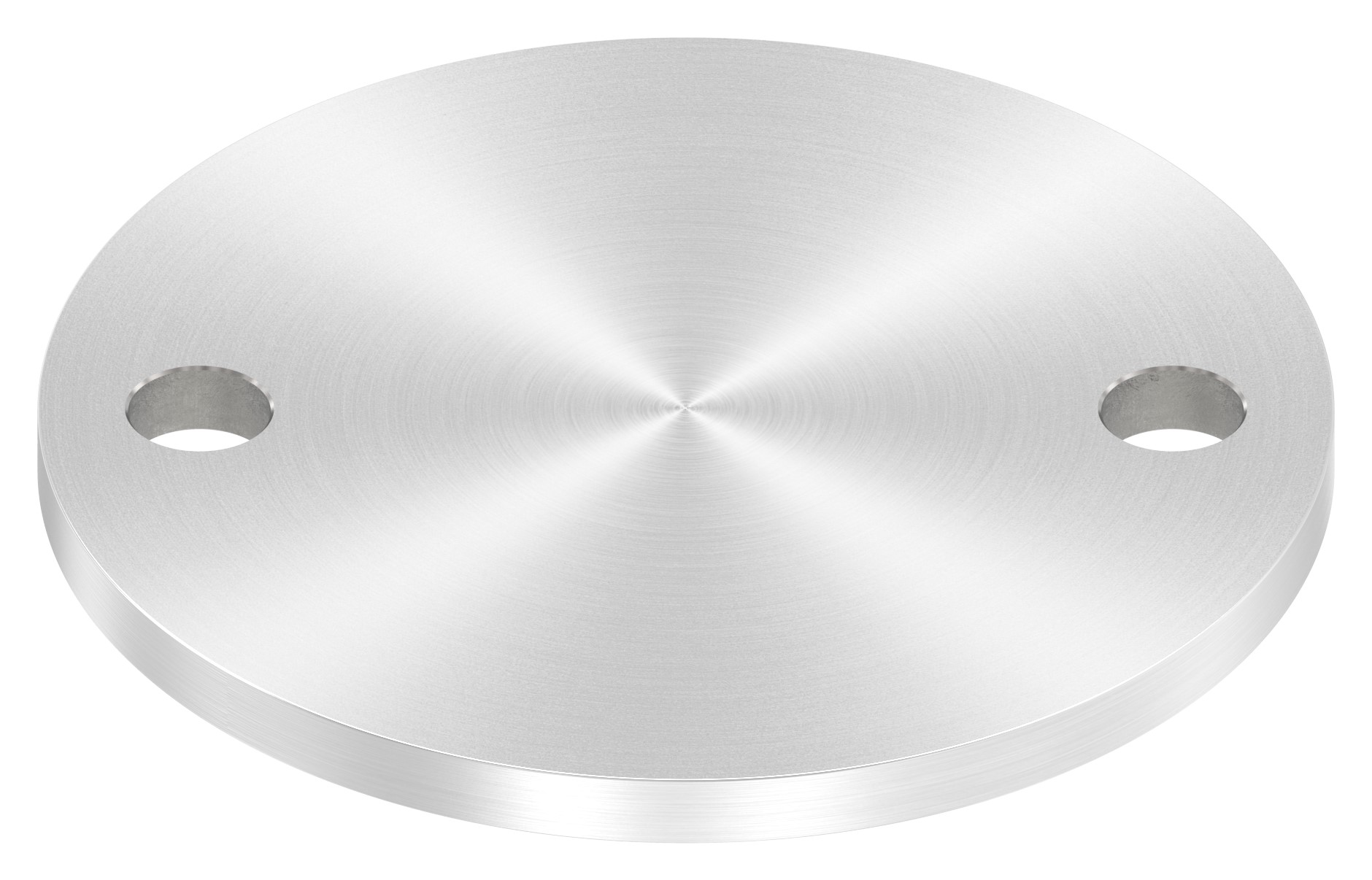 Ankerplatte Ø 100x6mm, mit Rundschliff, V2A