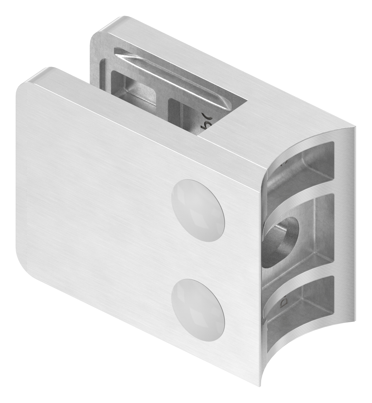 Glasklemme Mod. 36, Anschluss: 42,4mm, in V4A