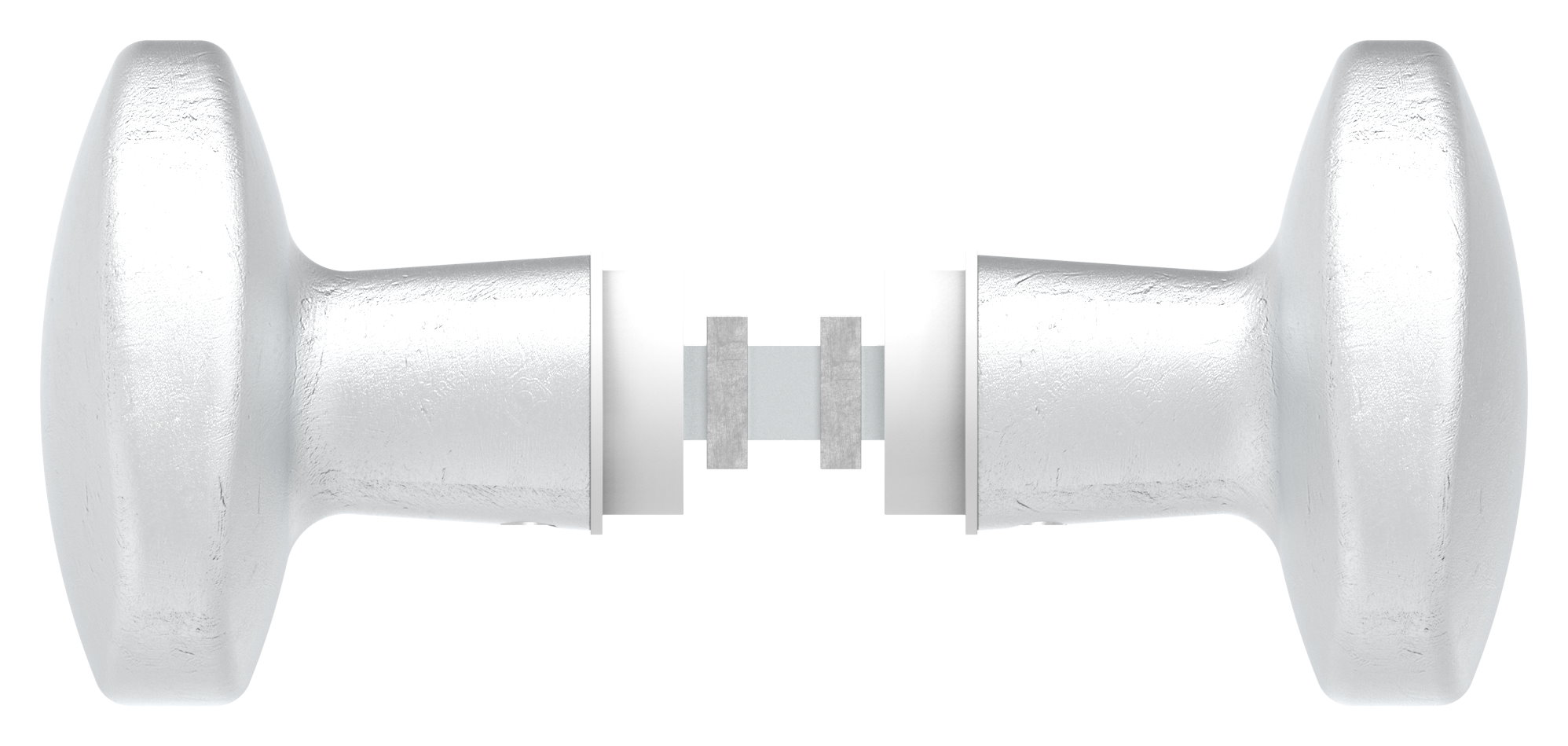 Gerundetes Aluminium-Drückerpaar