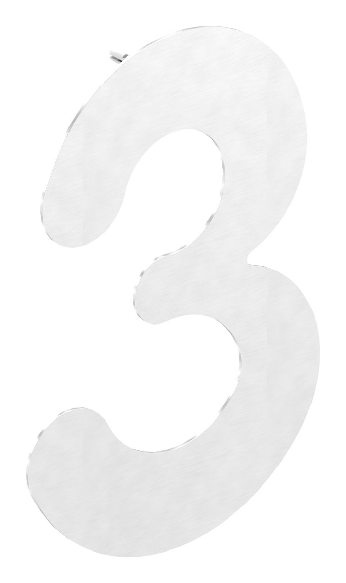 Hausnummer 3 - "groß", V2A