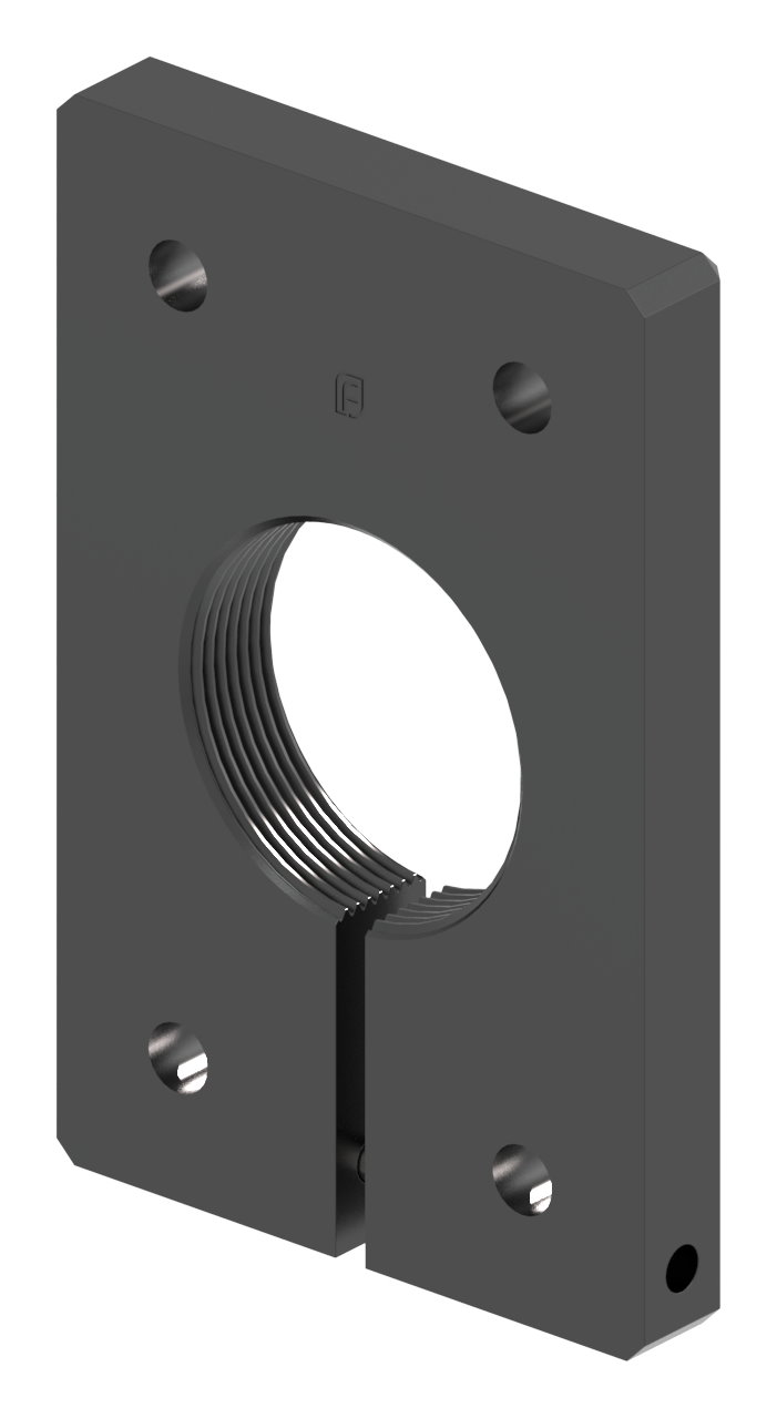 Montageplatte eckig 65x100mm Montageplatte eckig 65x100mm