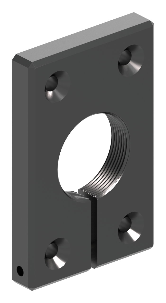 Montageplatte eckig 65x100mm Montageplatte eckig 65x100mm