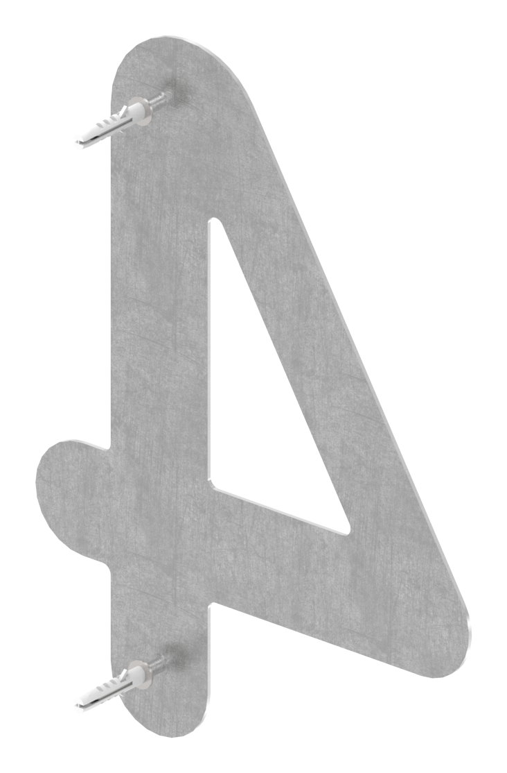 Hausnummer 4 - "groß", V2A