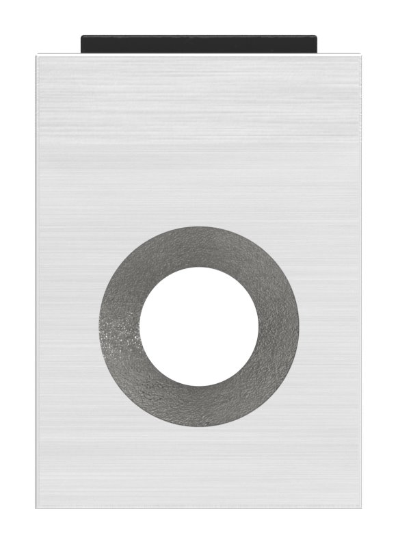 Halteboden mit geradem Anschluss, V4A