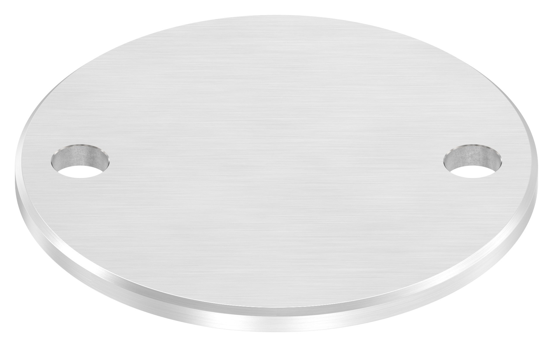 Ankerplatte Ø 120x6mm, mit Längsschliff und Fase, V2A