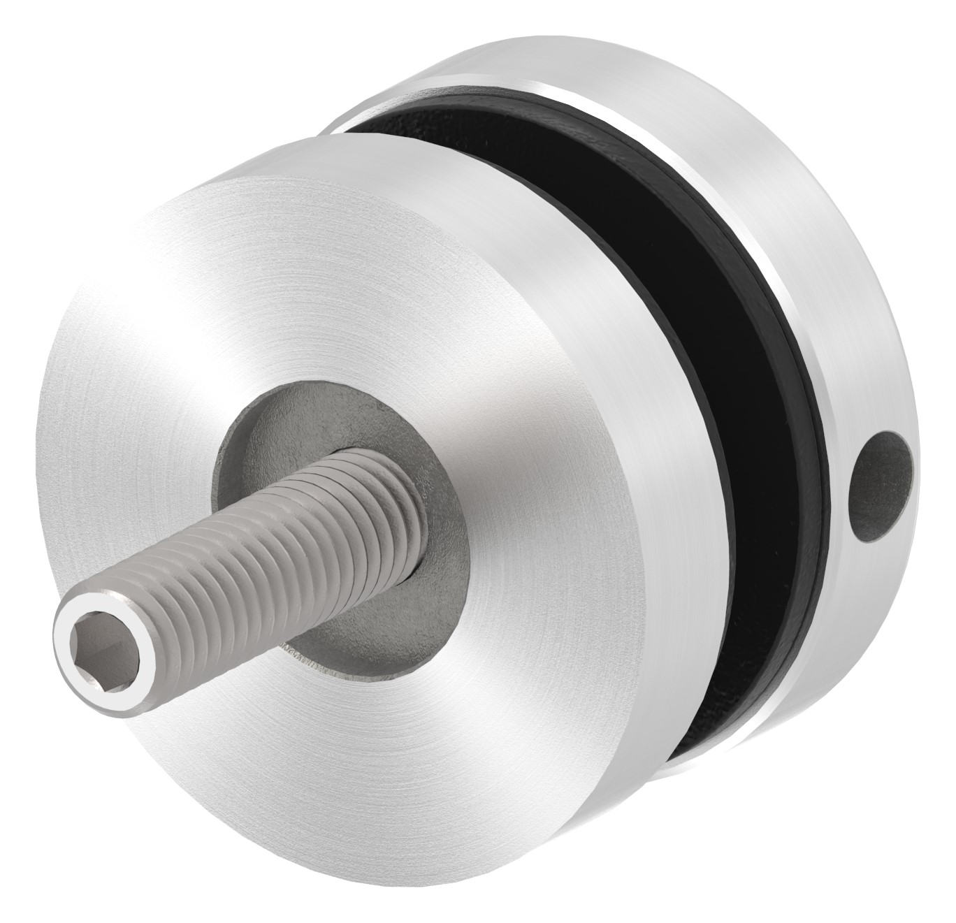 Glaspunkthalter 40mm, Anschluss: flach, V2A