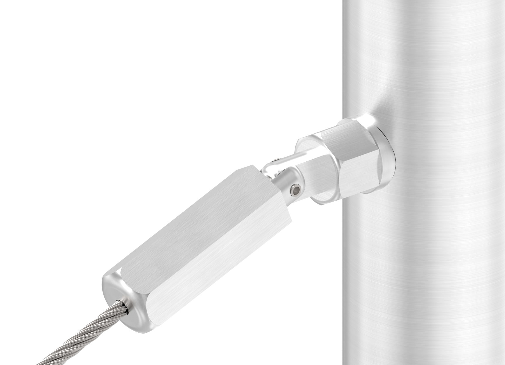 Gewindeterminal zur Selbstmontage, Seil 4mm, V2A