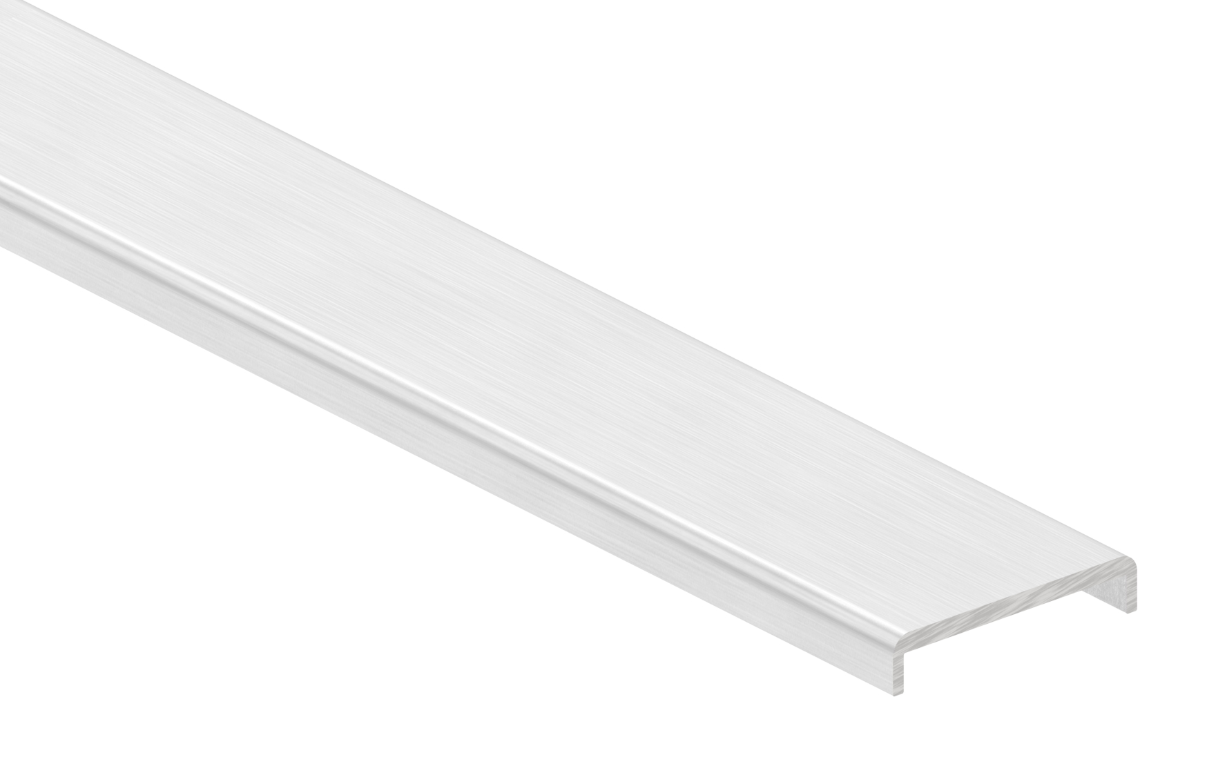 Kantenschutz EXTRA SLIM, für Glas 24,00 - 25,52mm, L: 6000mm, Aluminium E4/EV1