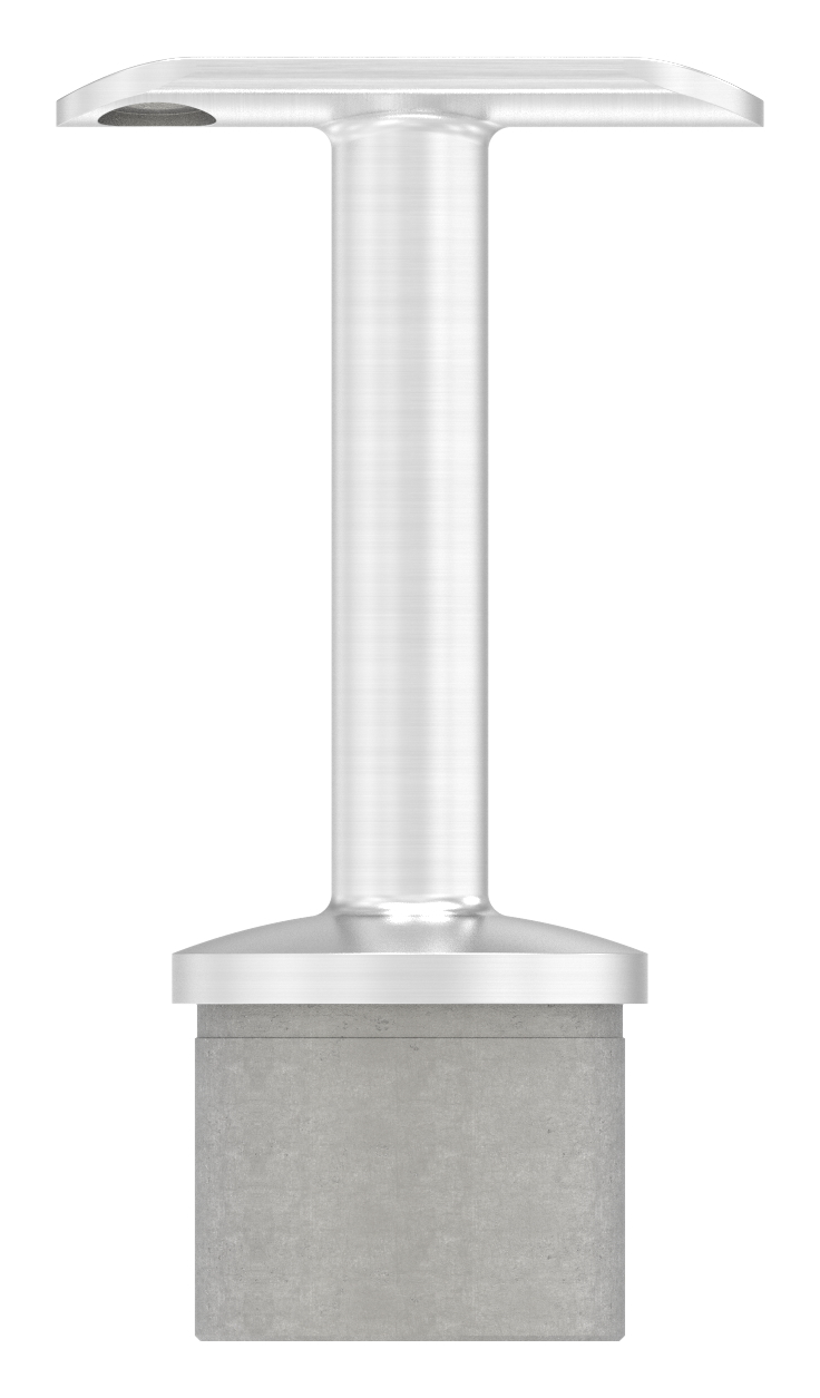 Rohrabschlussstopfen für Rohr 42,4x2,0mm, Handlaufanschlussplatte: 42,4mm, V4A