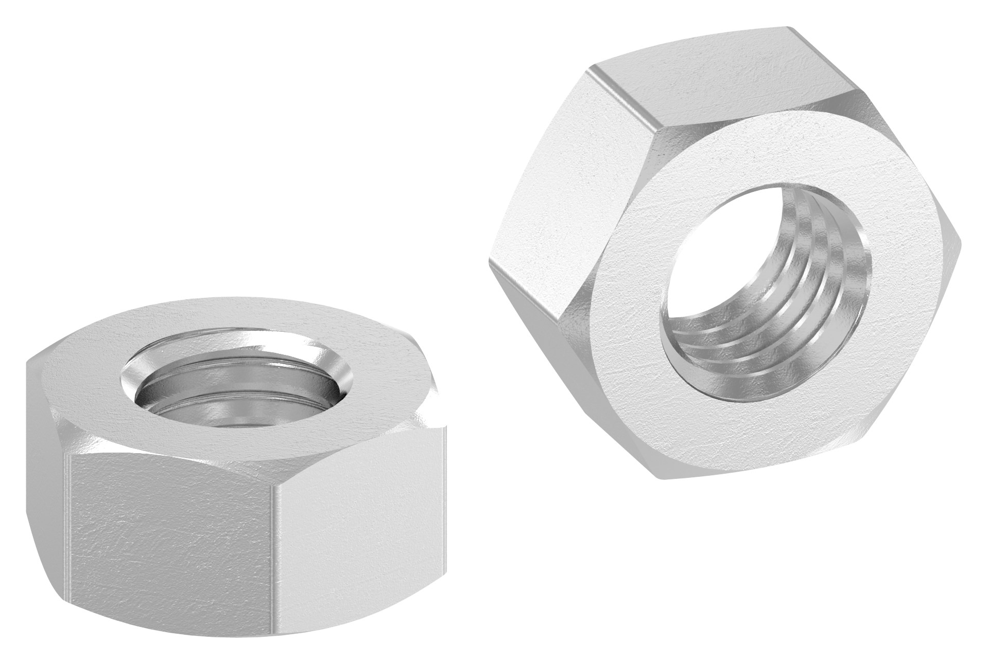 Sechskantmutter M8 mit Linksgewinde, DIN 934, V2A