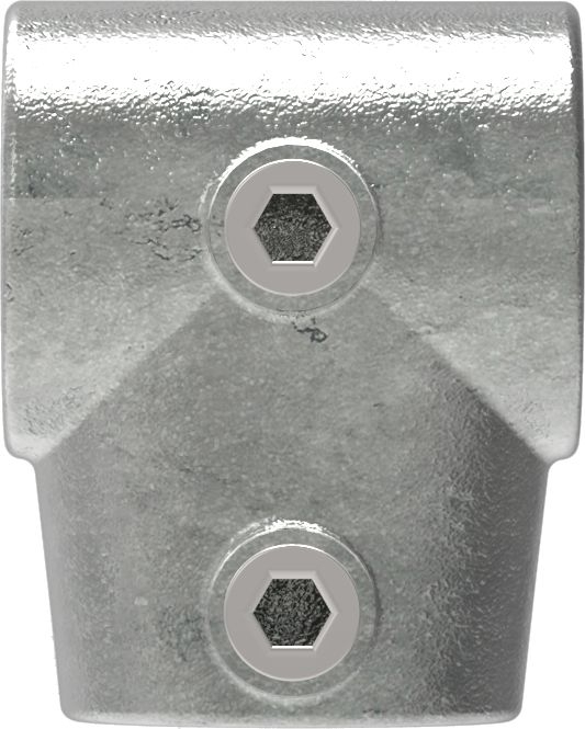 T-Stück kurz, schräg, variabel, für Rohr Ø 33,7mm