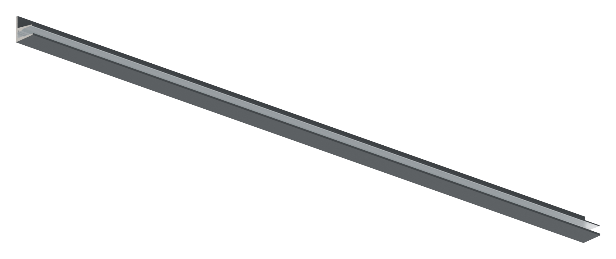 Vordachprofil eleganza canopy, L: 3000mm, RAL7016