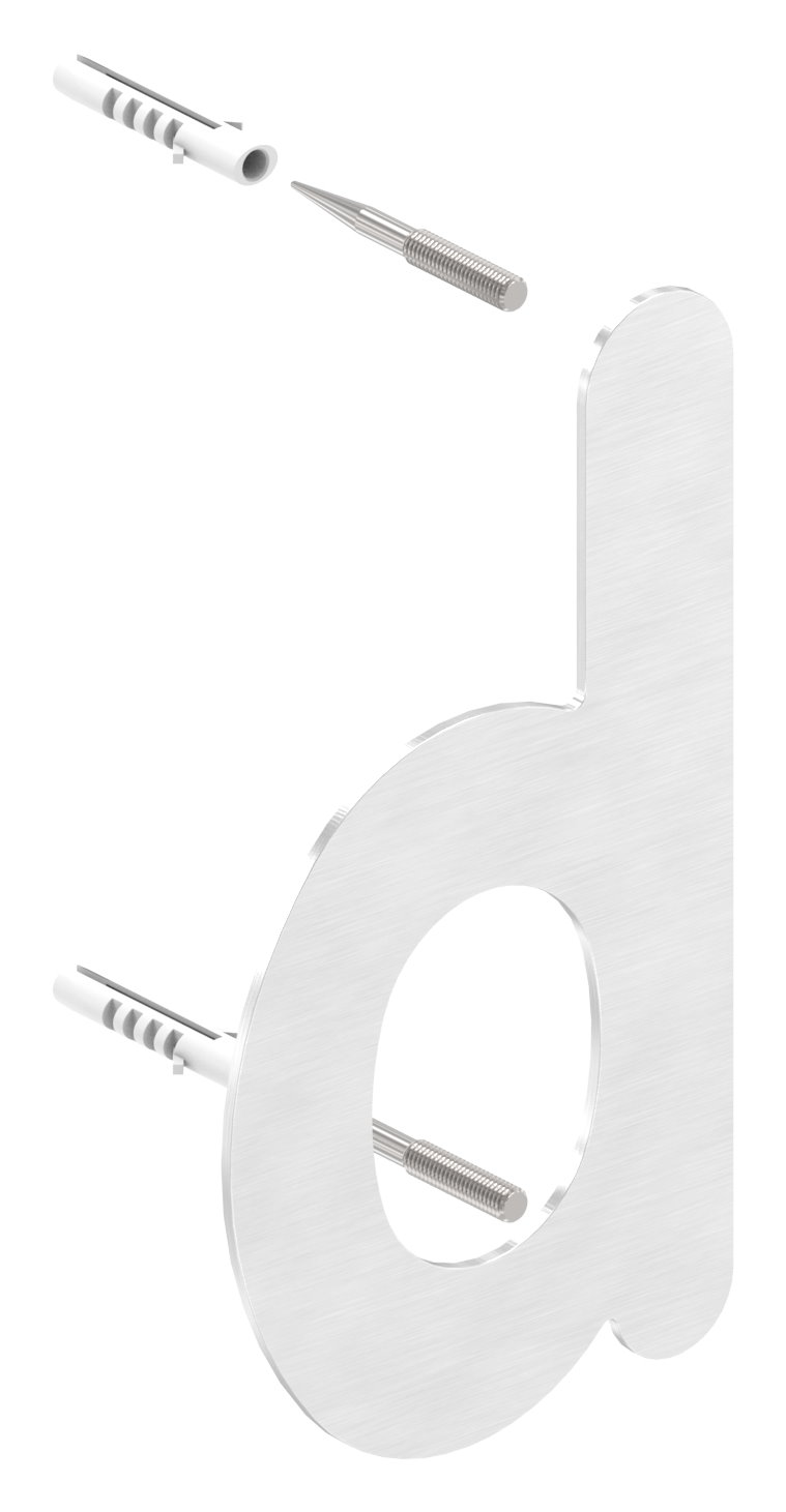 Hausnummer d - "klein", V2A