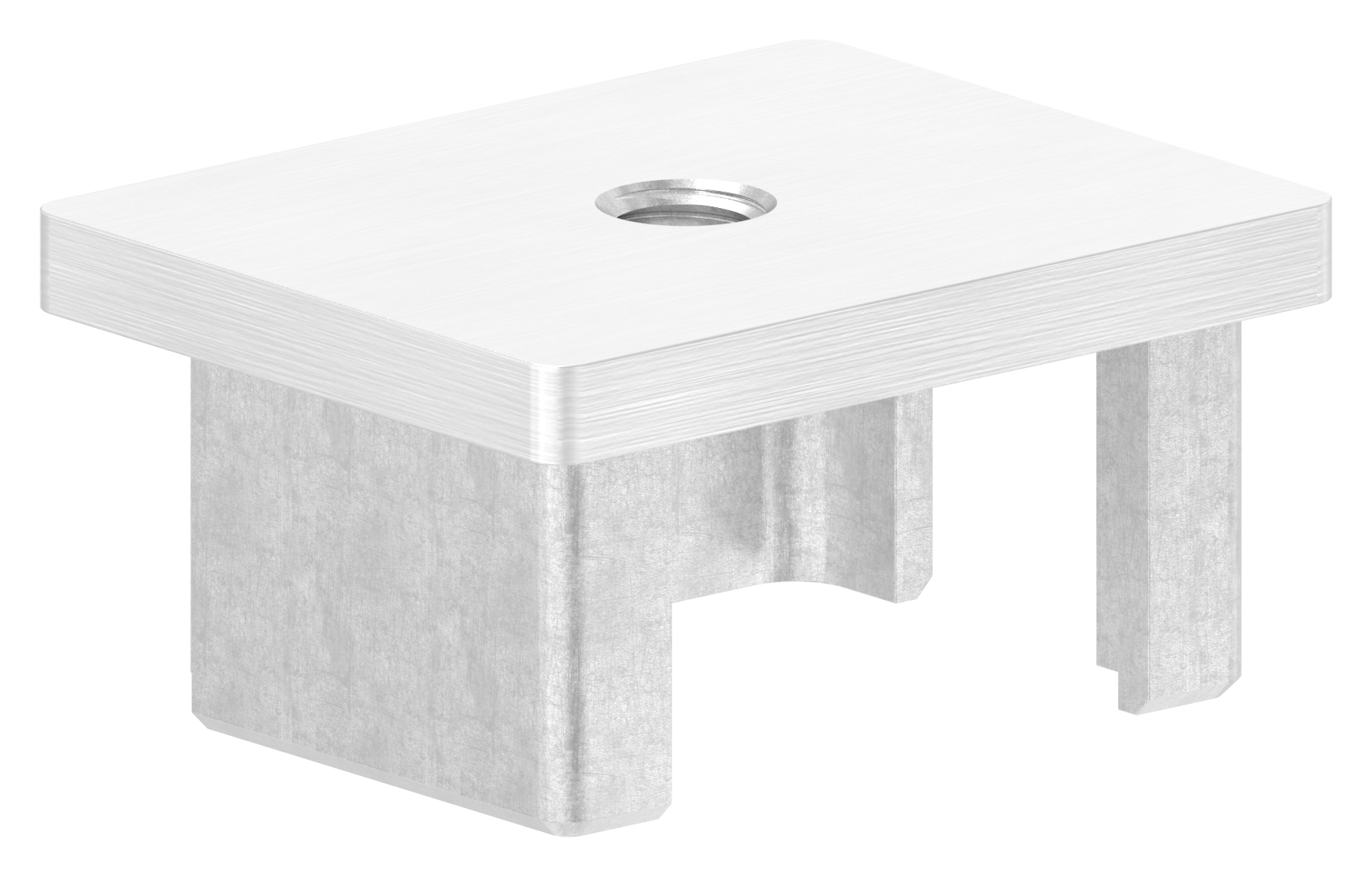 Einsteckkappe, für Rohr 50x40x3,0mm, V2A