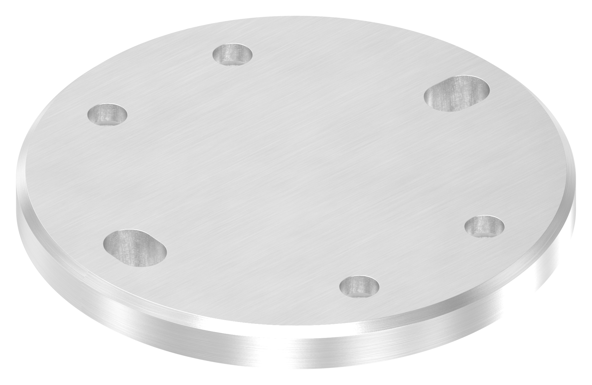 Ankerplatte, 120x10mm, für Spannringe, V2A