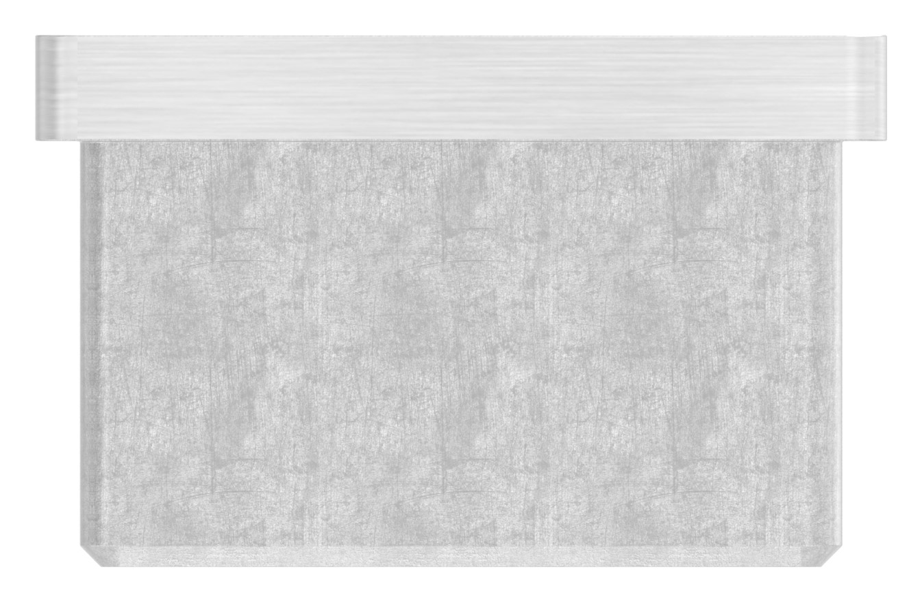 Einsteckkappe, für Rohr 40x40x2,0mm, V2A