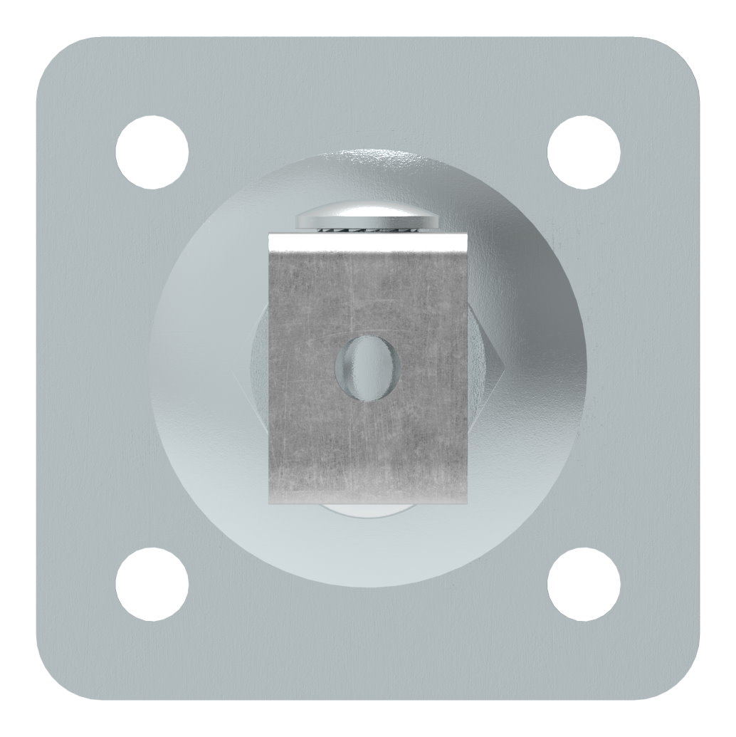 Torband M20 mit verstellbarer Platte, galvanisch verzinkt