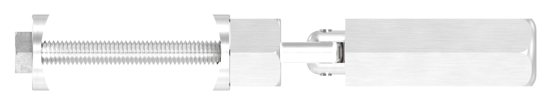 Gewindeterminal zur Selbstmontage, Seil 4mm, V2A