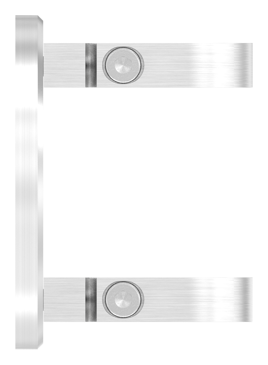 Wandbefestigung für Geländerpfosten 33,7mm, V2A