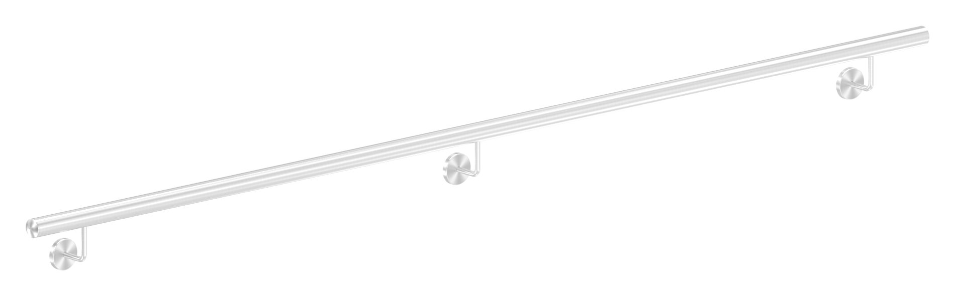 Handlauf, montagefertig, L: 2500mm, V2A