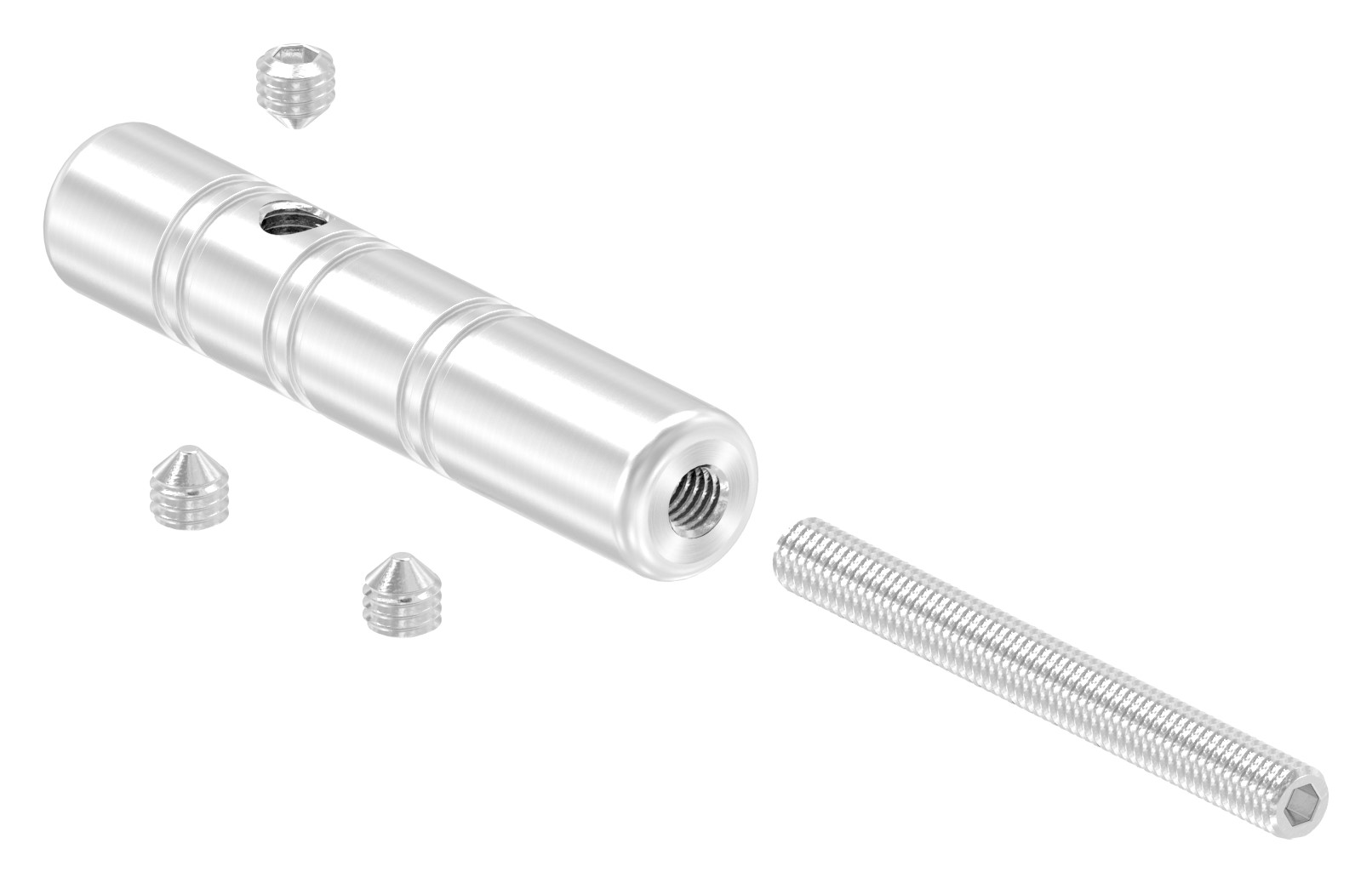 Gewindeterminal zur Selbstmontage, für 6mm Seil, V2A Gewindeterminal zur Selbstmontage, für 6mm Seil, V2A