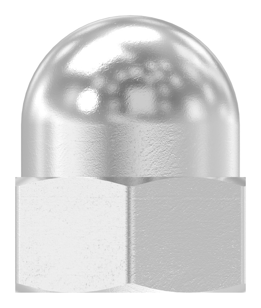 Sechskant-Hutmutter M6, DIN 1587, V2A