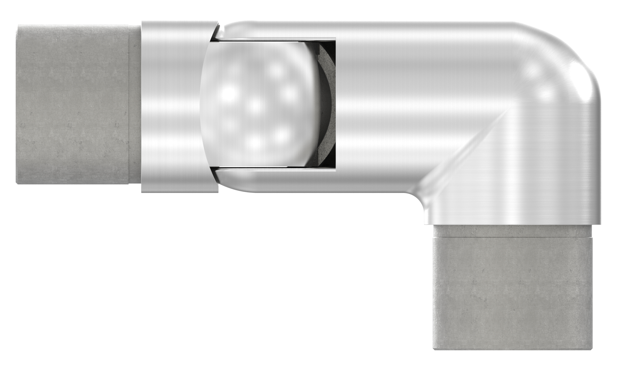 Gelenkstück rechts, für Rohr 42,4x2,0mm, V2A