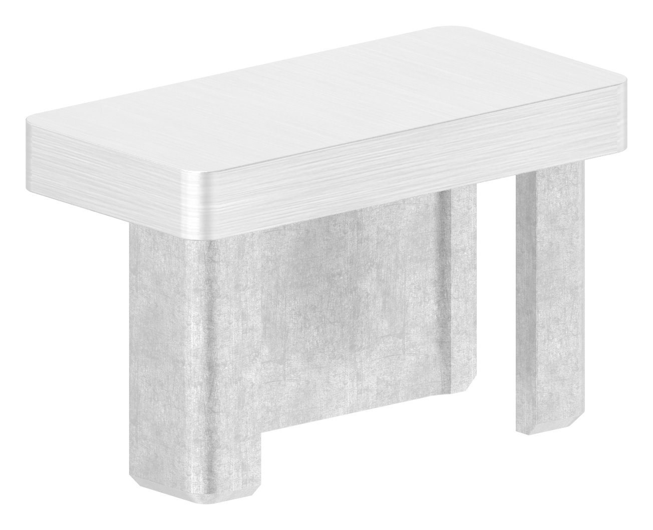 Einsteckkappe, für Rohr 40x20x2,0mm, V4A