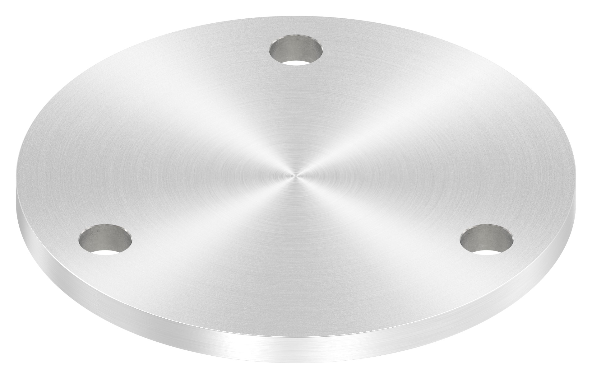 Ankerplatte Ø 140x8mm, mit Rundschliff, V2A