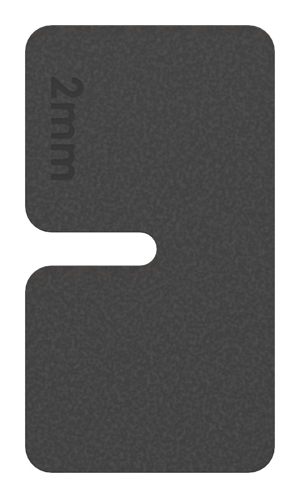 Gummi für Mod. 11, Blech 2 mm Gummi für Mod. 11, Blech 2 mm