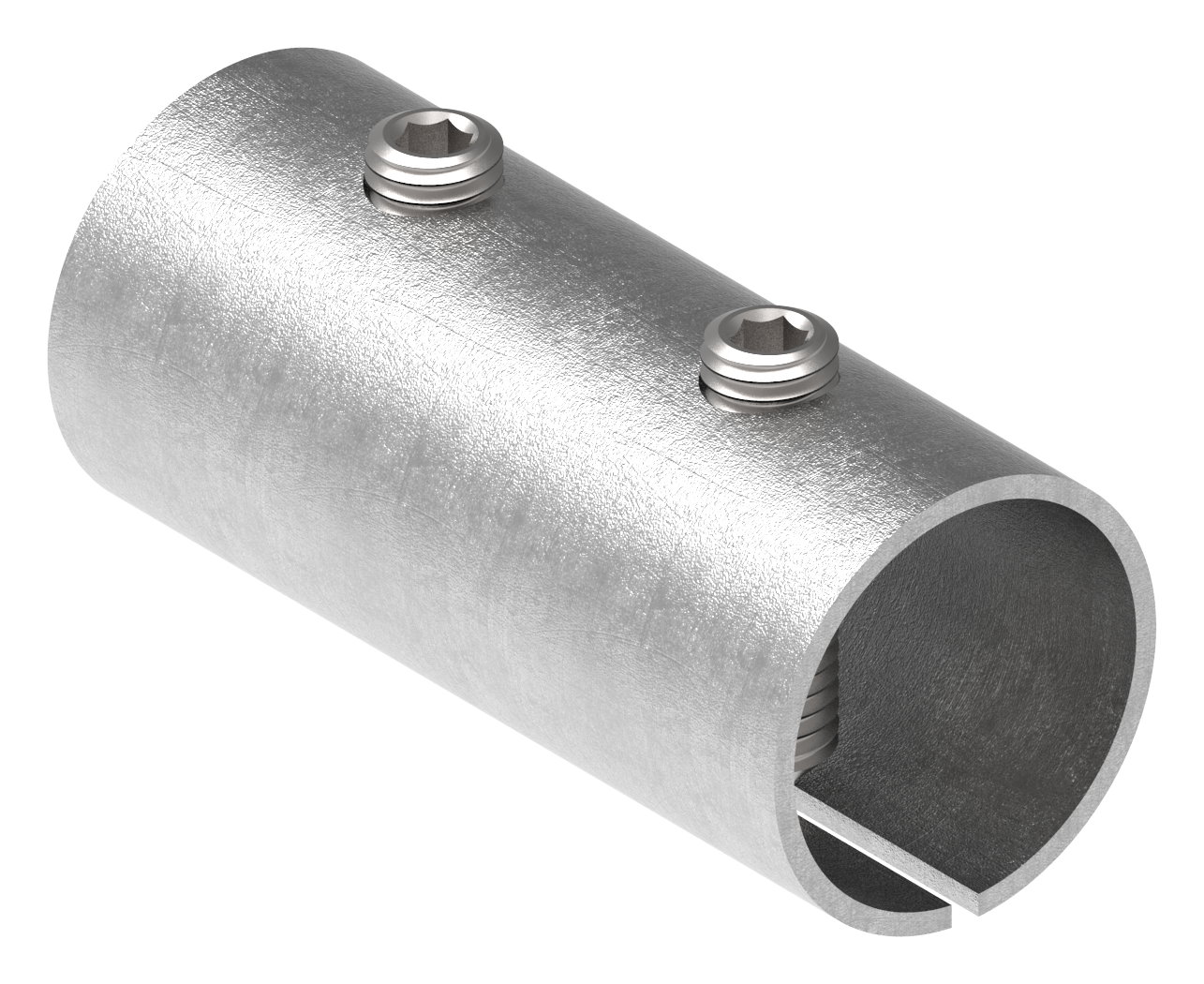 Verbindungshülse für Rohr 33,7x2,5mm, V2A