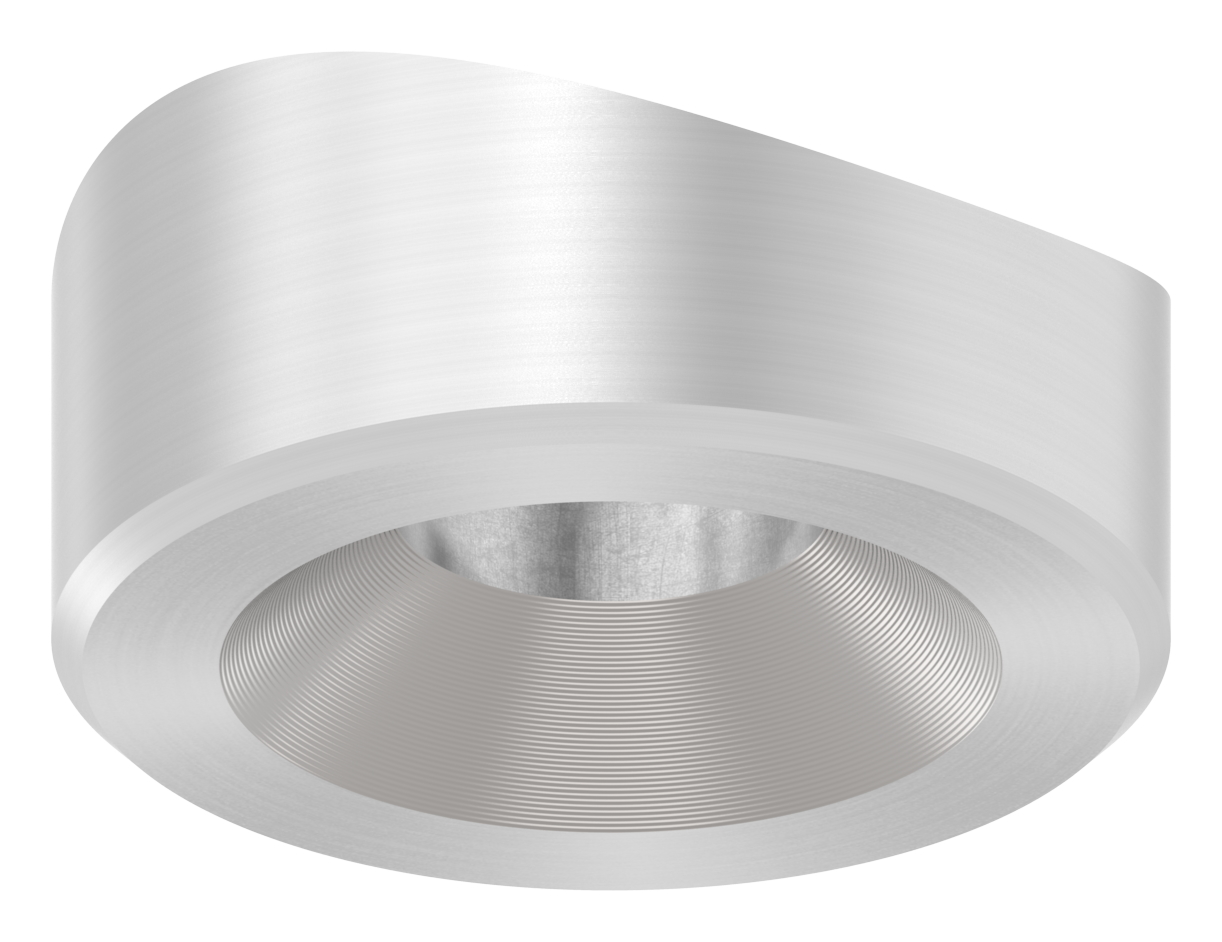 Ausgleichsstück für Rohr 33,7mm, Ø 18mm, mit gesenkter Bohrung 7mm, V2A