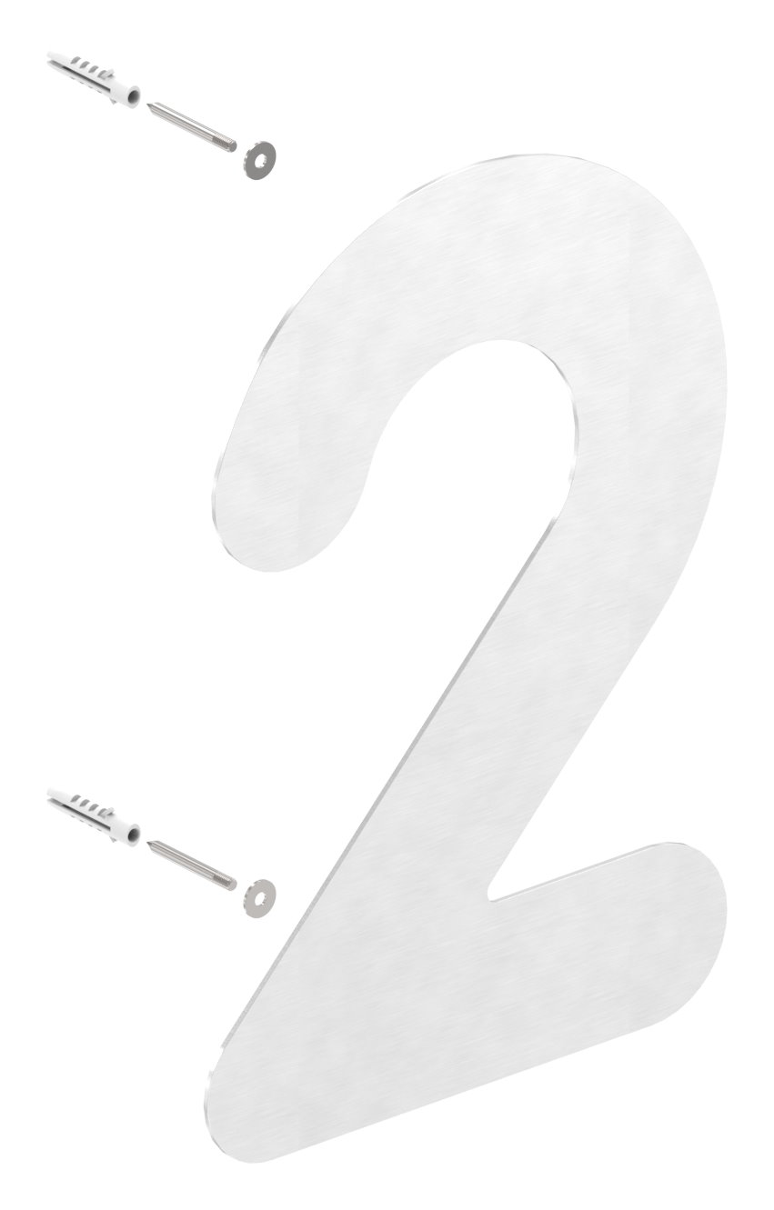 Hausnummer 2 - "groß", V2A