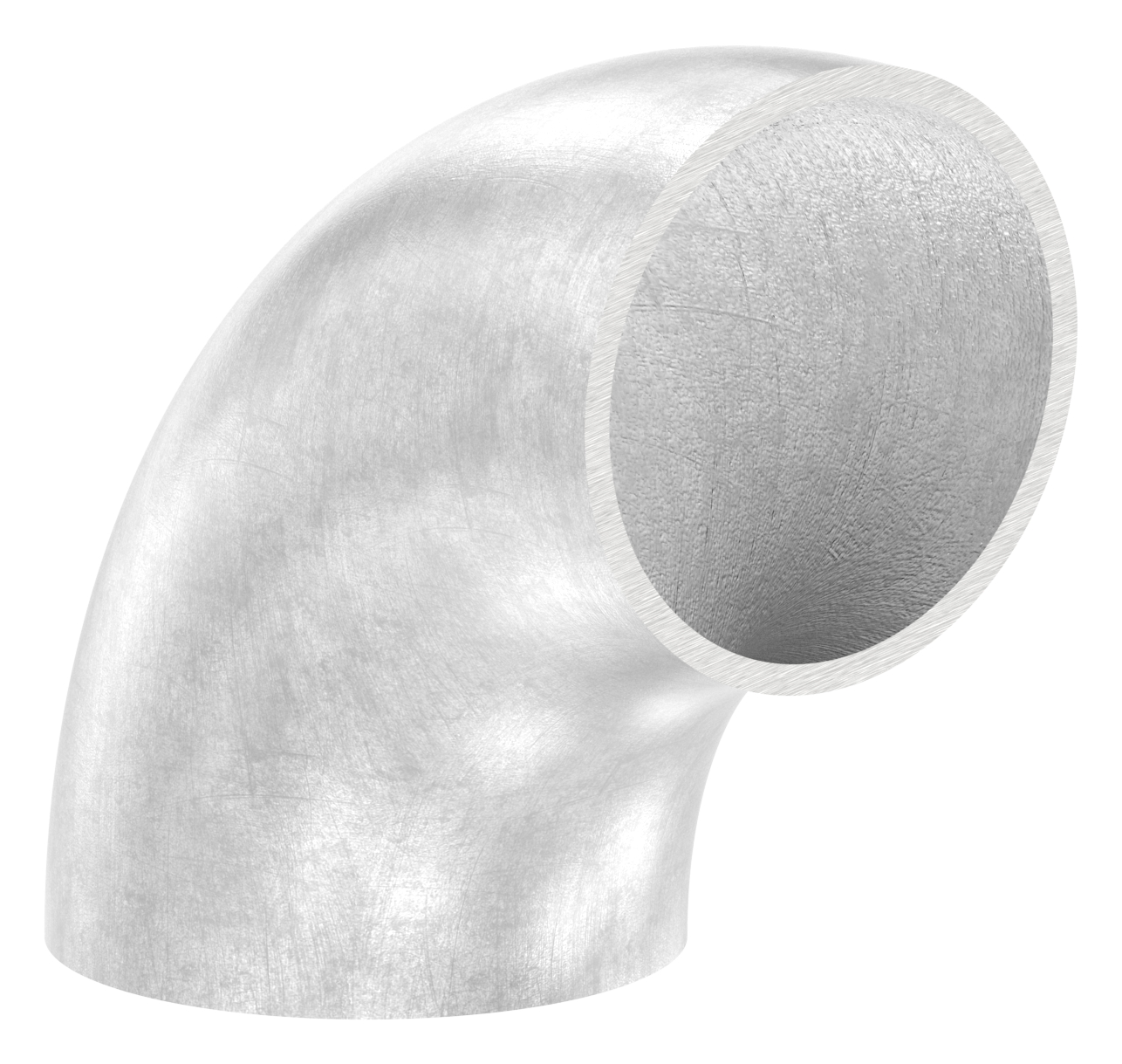 Schweißbogen 90°, 40,0 x 2,0mm, ungeschliffen, V2A