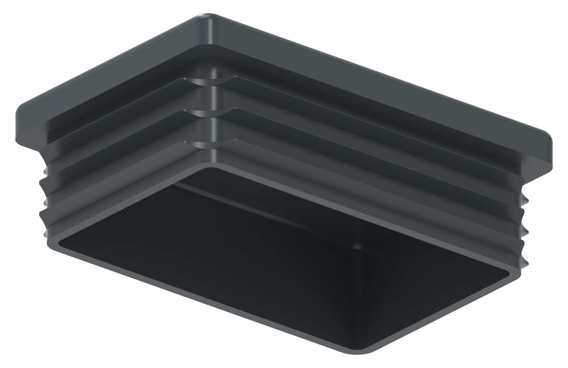 Kunststoffkappe für Rechteckrohr 60x40mm