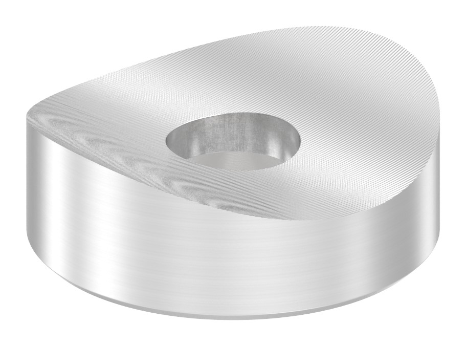 Ausgleichsstück (mit Senkung) für Rohr 42,4mm, Ø 20mm, V2A