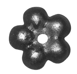 Rosette 1mm, Ø 32mm, Mittelloch 5,0mm