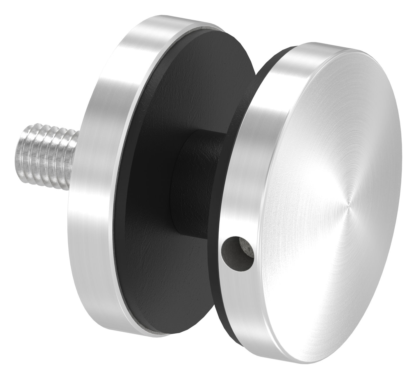 Glaspunkthalter 52mm, Anschluss: flach, V2A