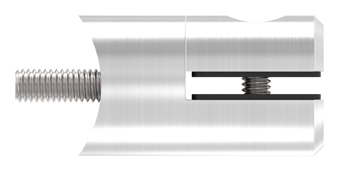 Blechhalter, Ø 25mm, Anschluss: 42,4mm, V4A