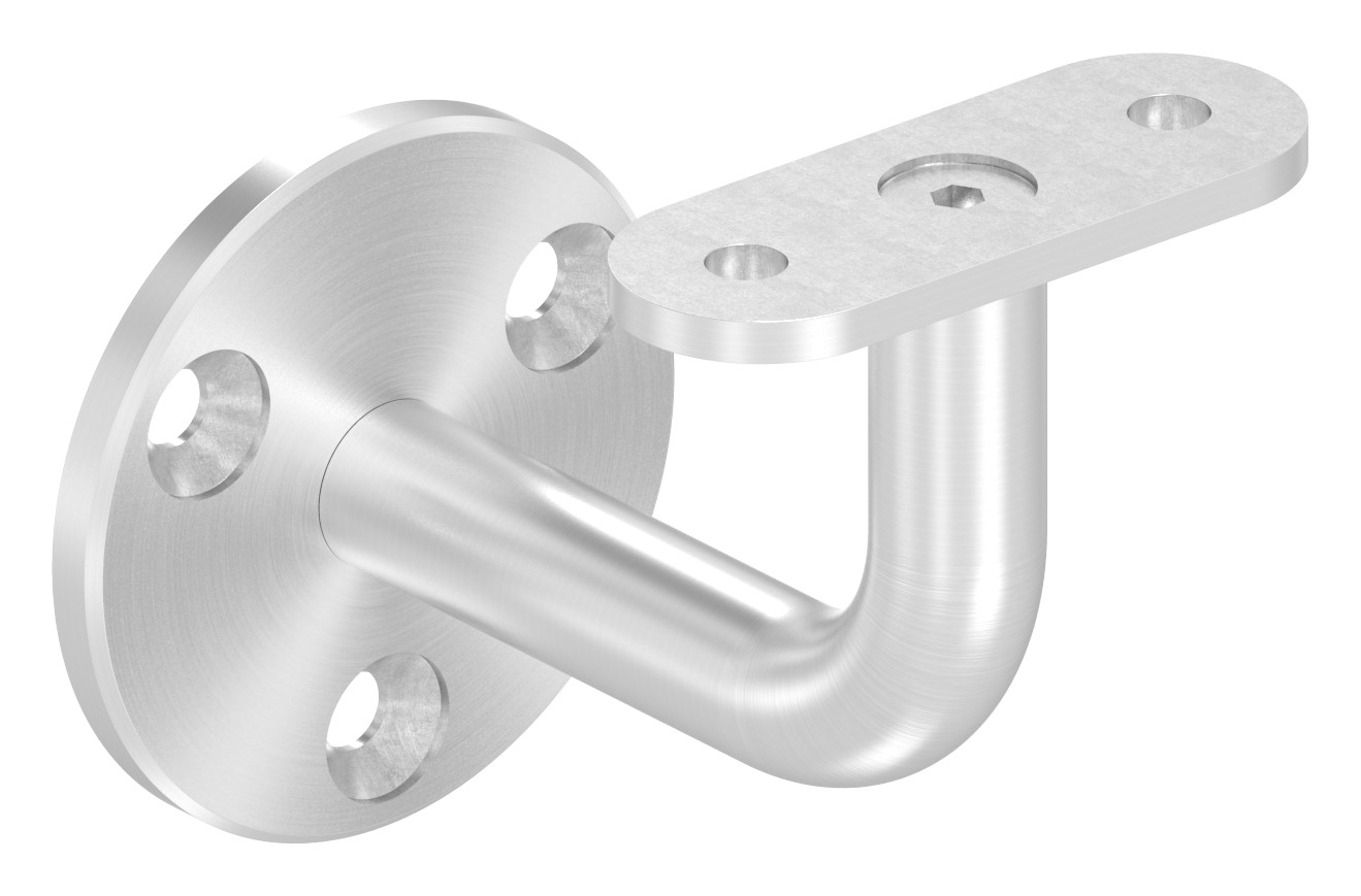 Handlaufhalter ohne Kabeldurchführung für LED Handläufe, Vollmaterial, V2A